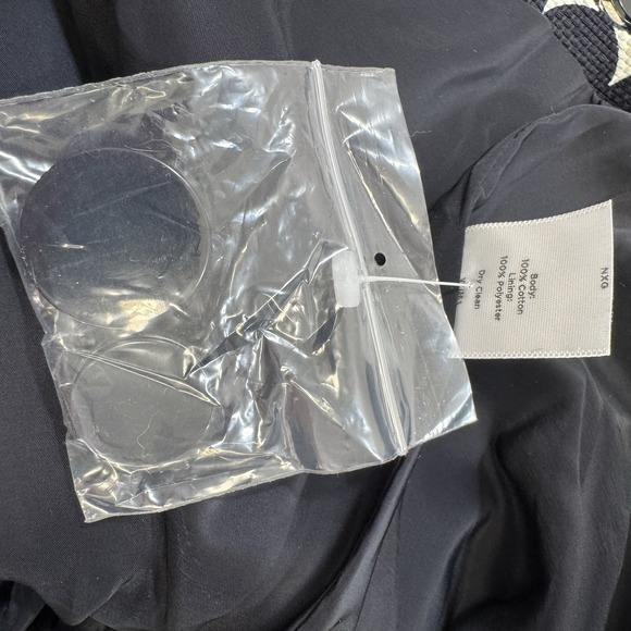 NEW Talbots Jackie Fit Polka Dot Blazer Jacket 100% Cotton Womens Size 14 Preppy - Picture 11 of 14